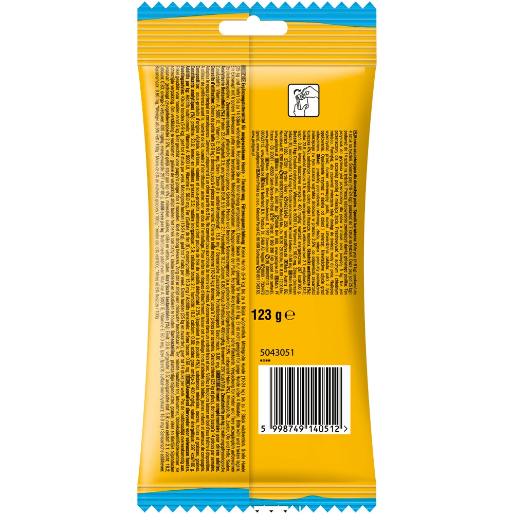 PEDIGREE® RODEO™ Duos mit Huhn und Bacon Geschmack, 7 Stück