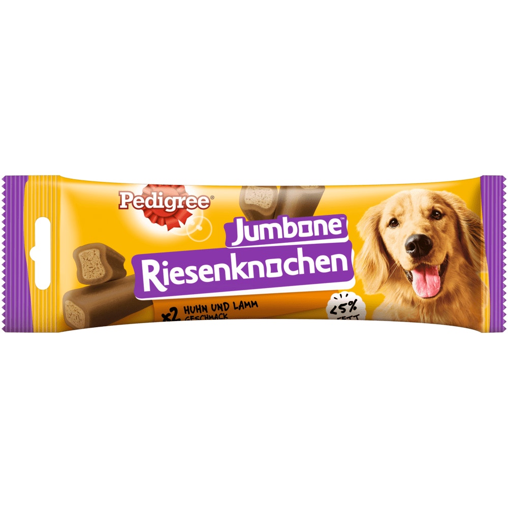 PEDIGREE® JUMBONE™ Riesenknochen Medium mit Huhn & Lamm Geschmack, 2 Stück