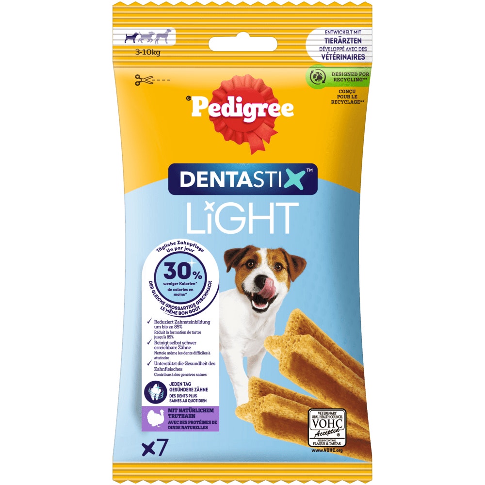 PEDIGREE® DENTASTIX™ LIGHT für kleine Hunde, 7 & 35 Stück