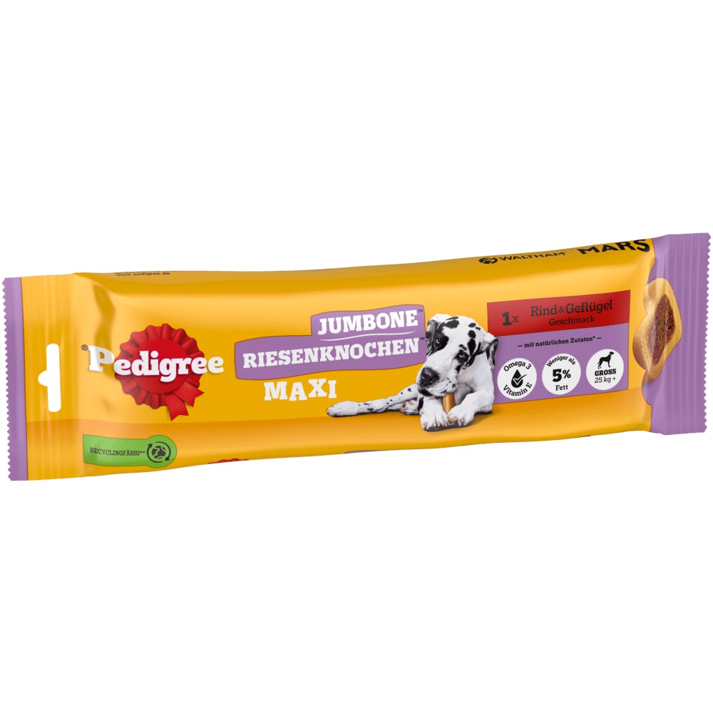 PEDIGREE® JUMBONE™ Riesenknochen Maxi mit Rind & Geflügel Geschmack, 1 Stück