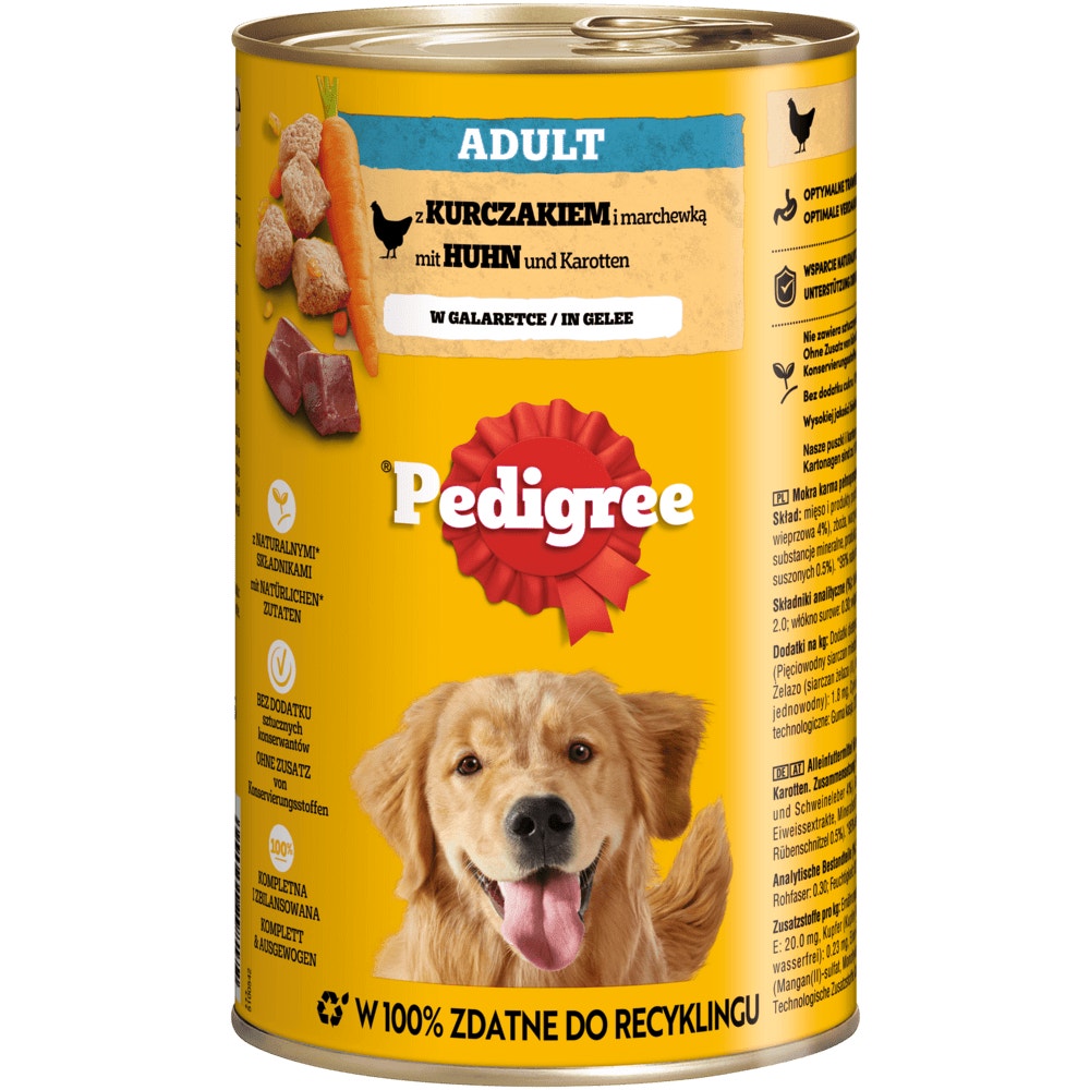 PEDIGREE® mit Rind in Gelee, Dose 1,2kg