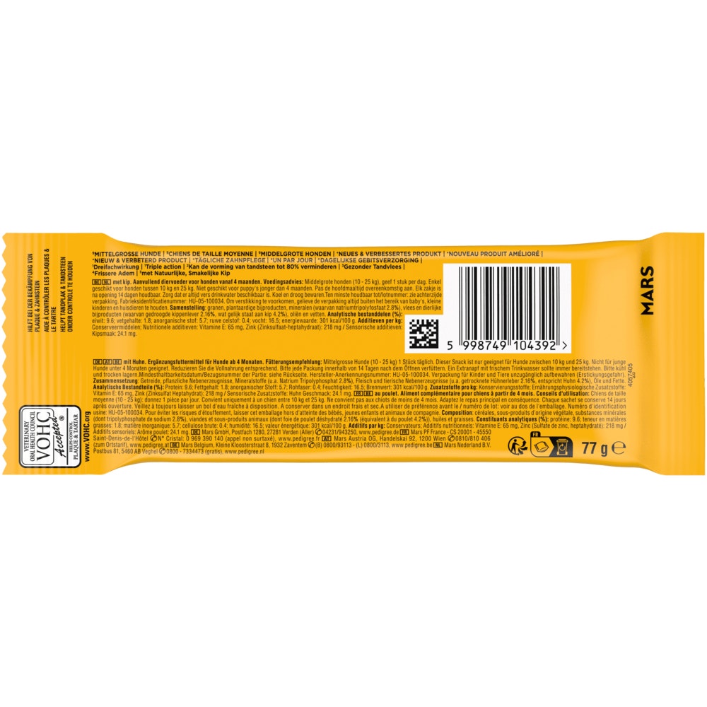 PEDIGREE® DENTASTIX™ Daily Oral Care mittelgroße Hunde, 3, 5, 28, 56 & 105 Stück