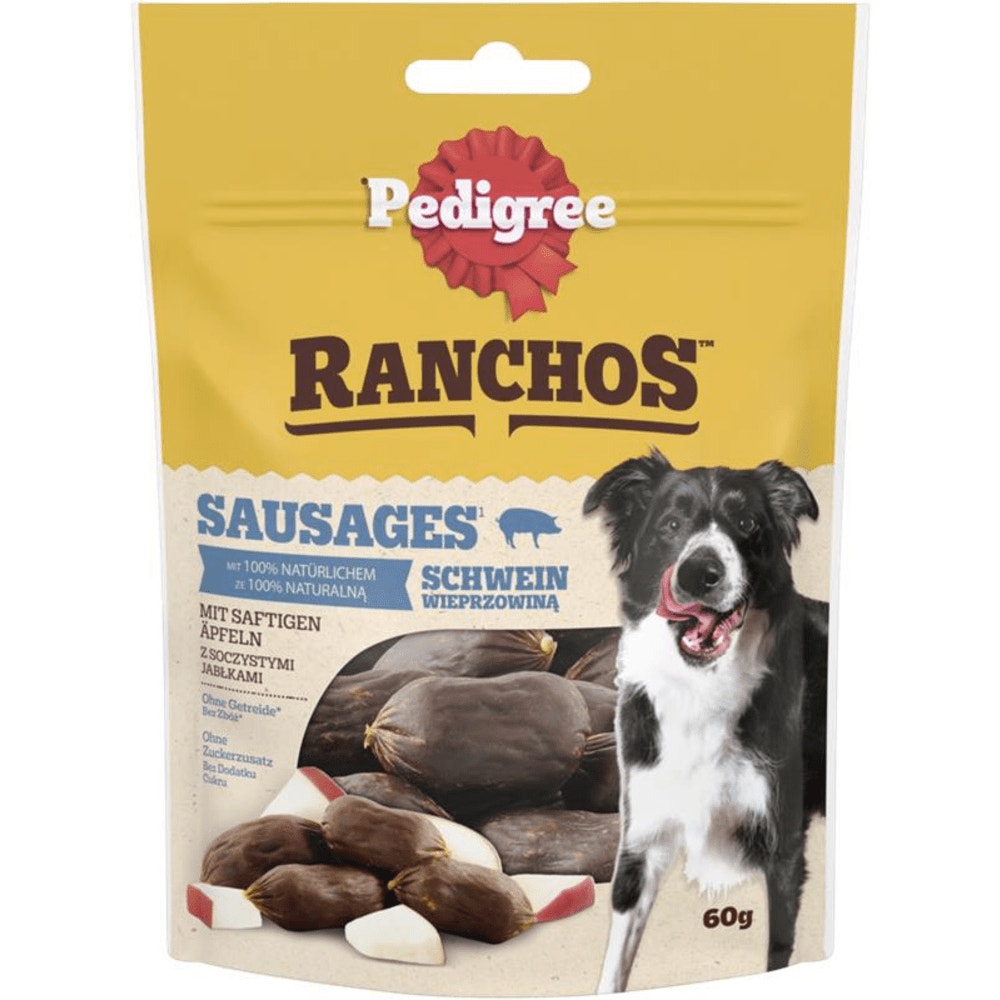 PEDIGREE® RANCHOS™ Sausages mit Schwein, 60g