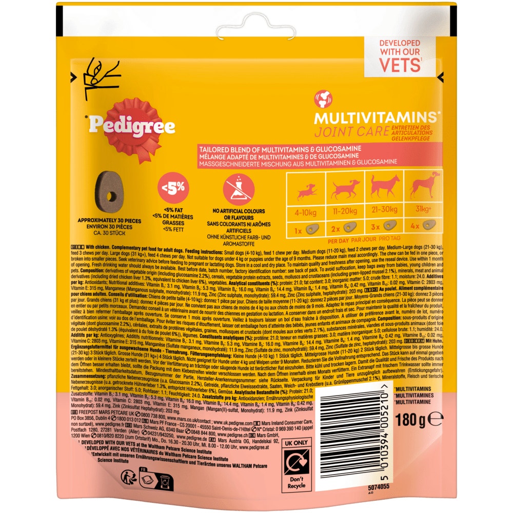 PEDIGREE® Multivitamins Gelenkpflege, 180g